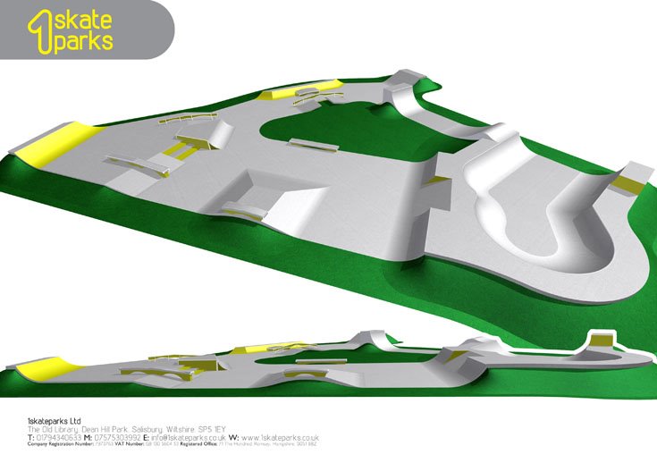 Bourne Skatepark design
