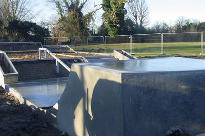 Newly completed Pocklington Skatepark