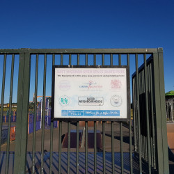 East Wickham Open Space Skatepark Sign - 06/06/2020 - Alex Jordan / The Skateparks Project
